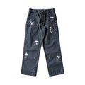 Chrome Hearts Zebra Black Cross Patch Carpenter Pants Black