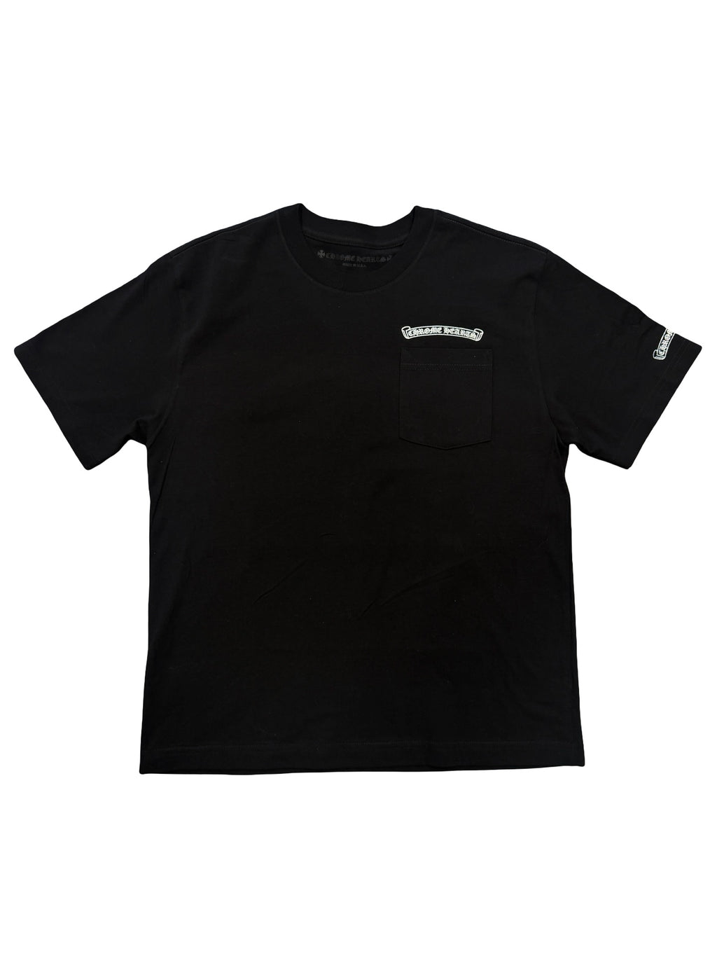 Chrome Hearts  Foil Scroll Logo Black Tee