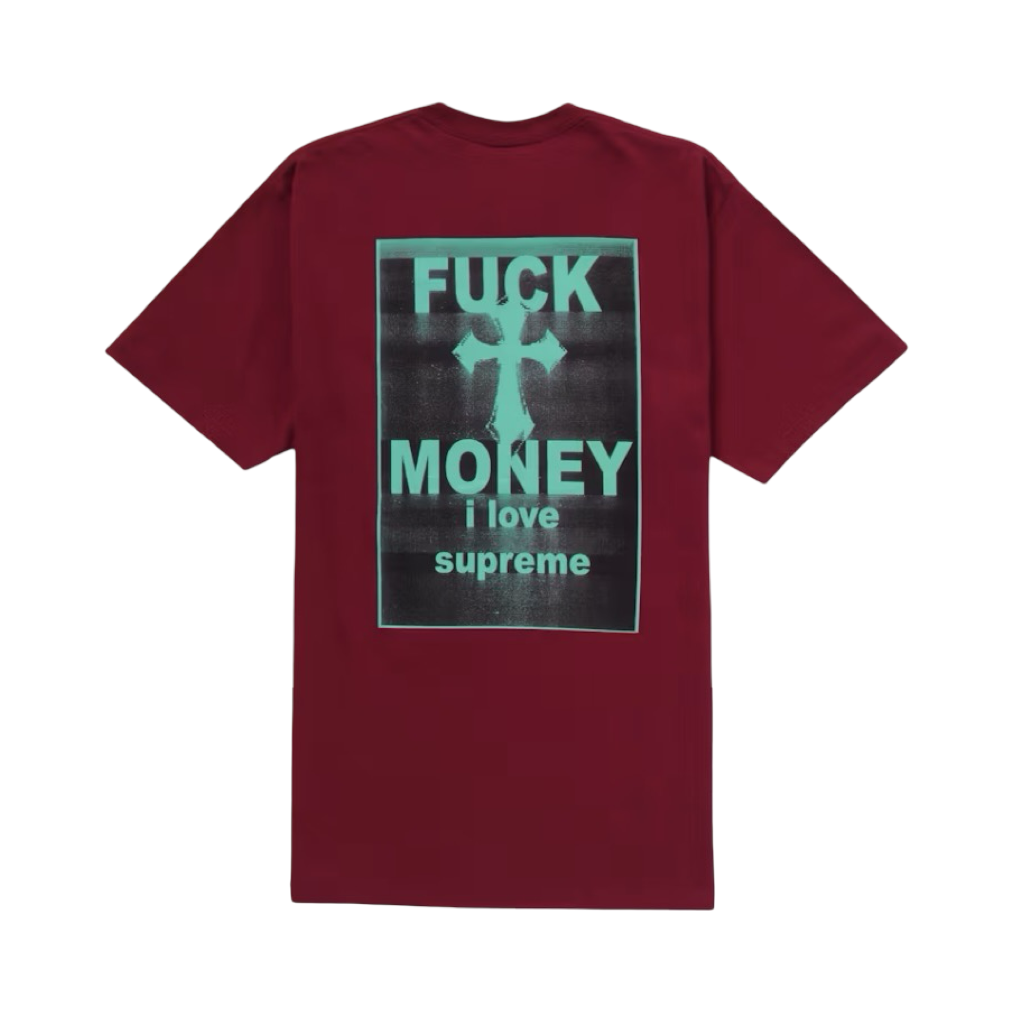 Supreme Fuck Money Tee Cardinal