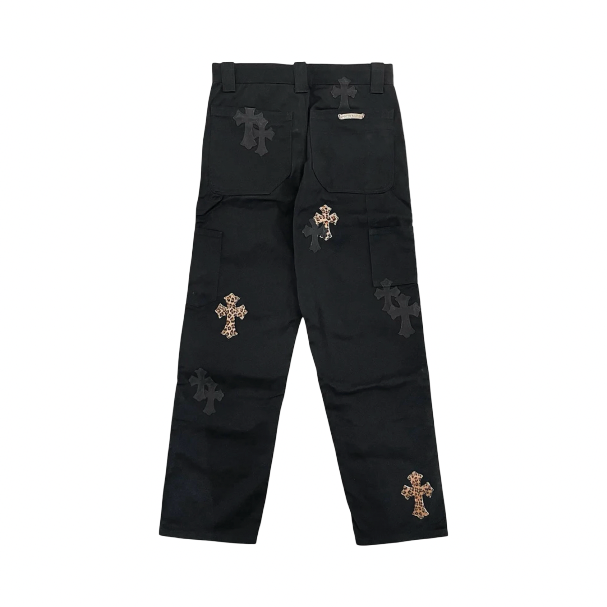 Chrome Hearts Leopard Black Leather Patch Chino Black