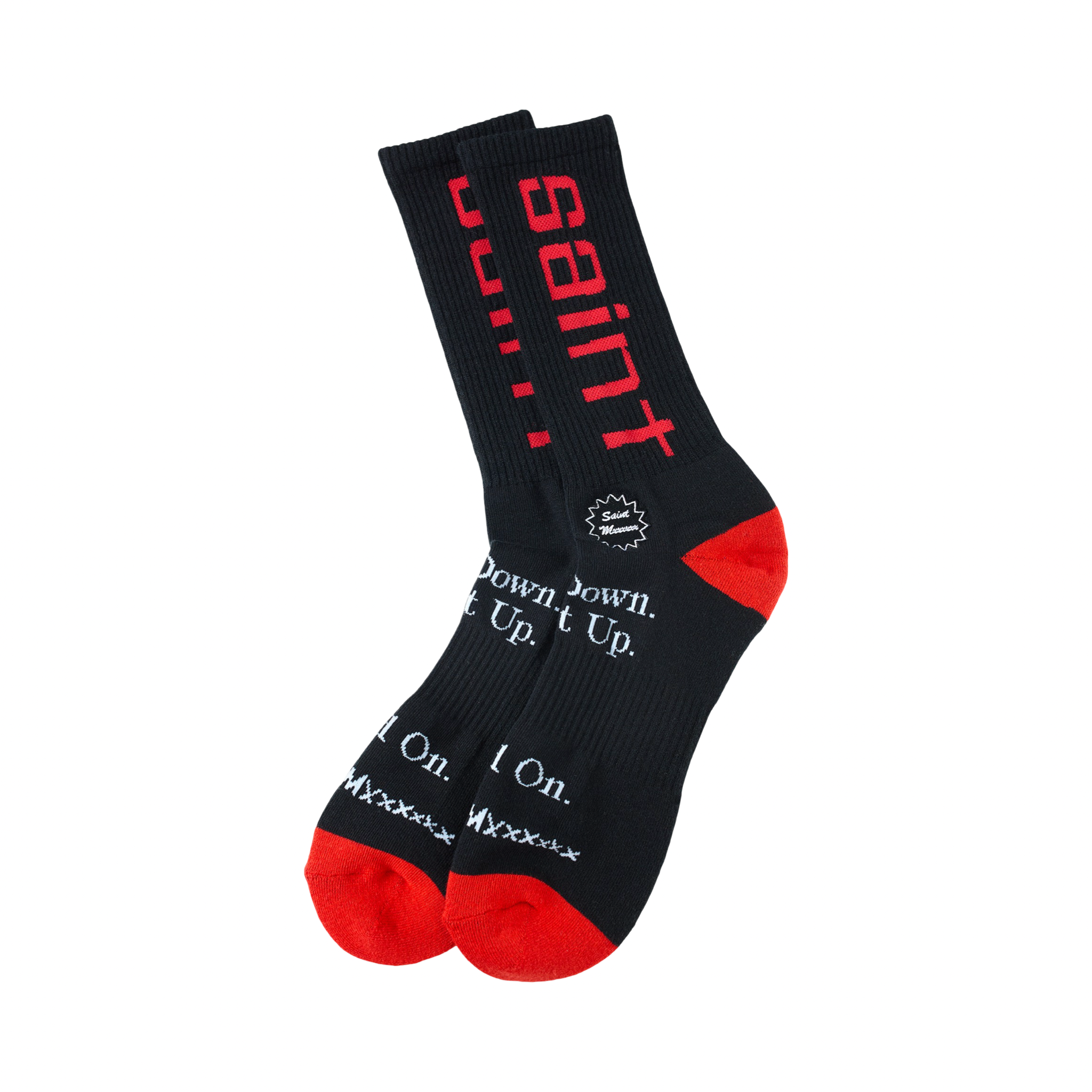 Saint Michael Sit Down Black Socks