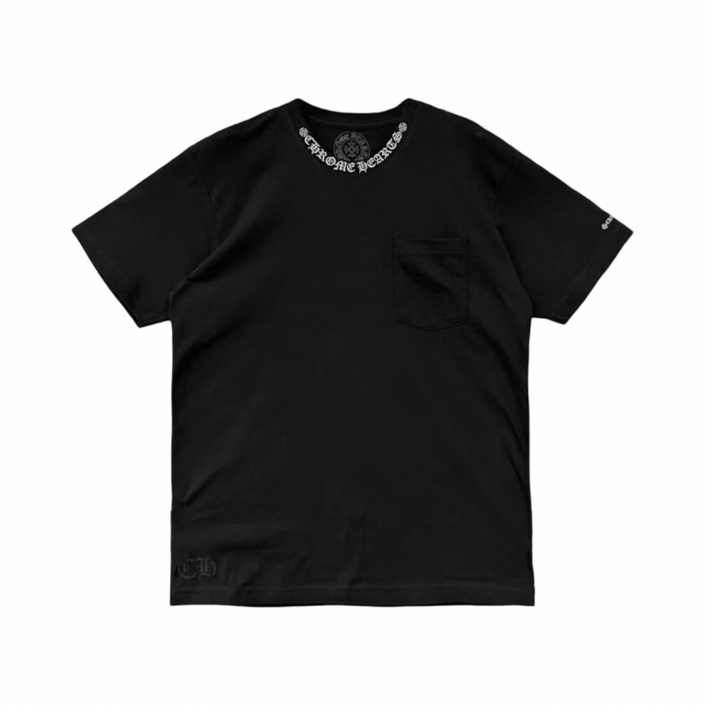 Chrome Hearts Neck Logo Tee Black/White
