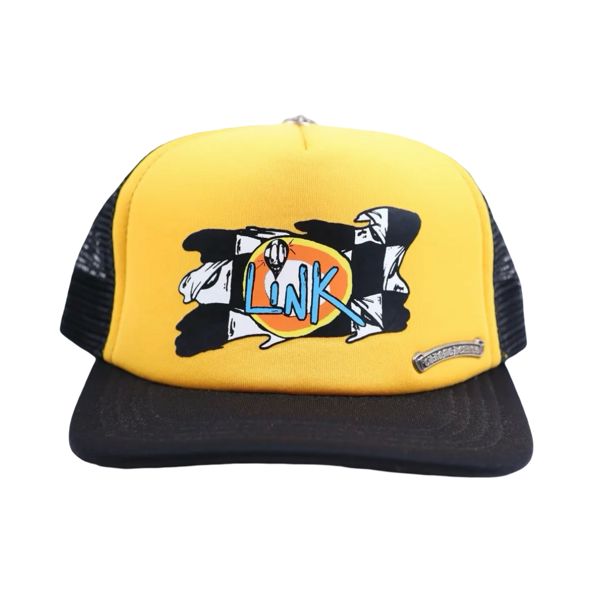 Chrome Hearts Matty Boy Sex Records Link Trucker Hat Black/Yellow