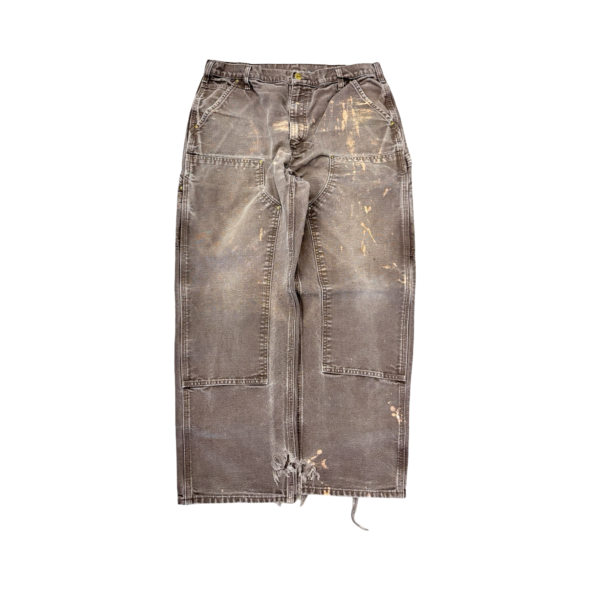 Carhartt Thrashed Double Knee Pants Brown #17
