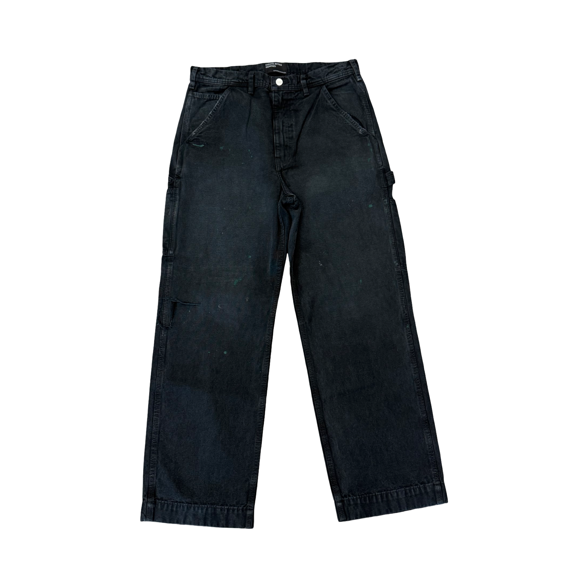 Enfants Riches Déprimés Washed Painter Denim Pants Black