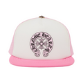 Chrome Hearts Horseshoe Trucker Hat Pink/White