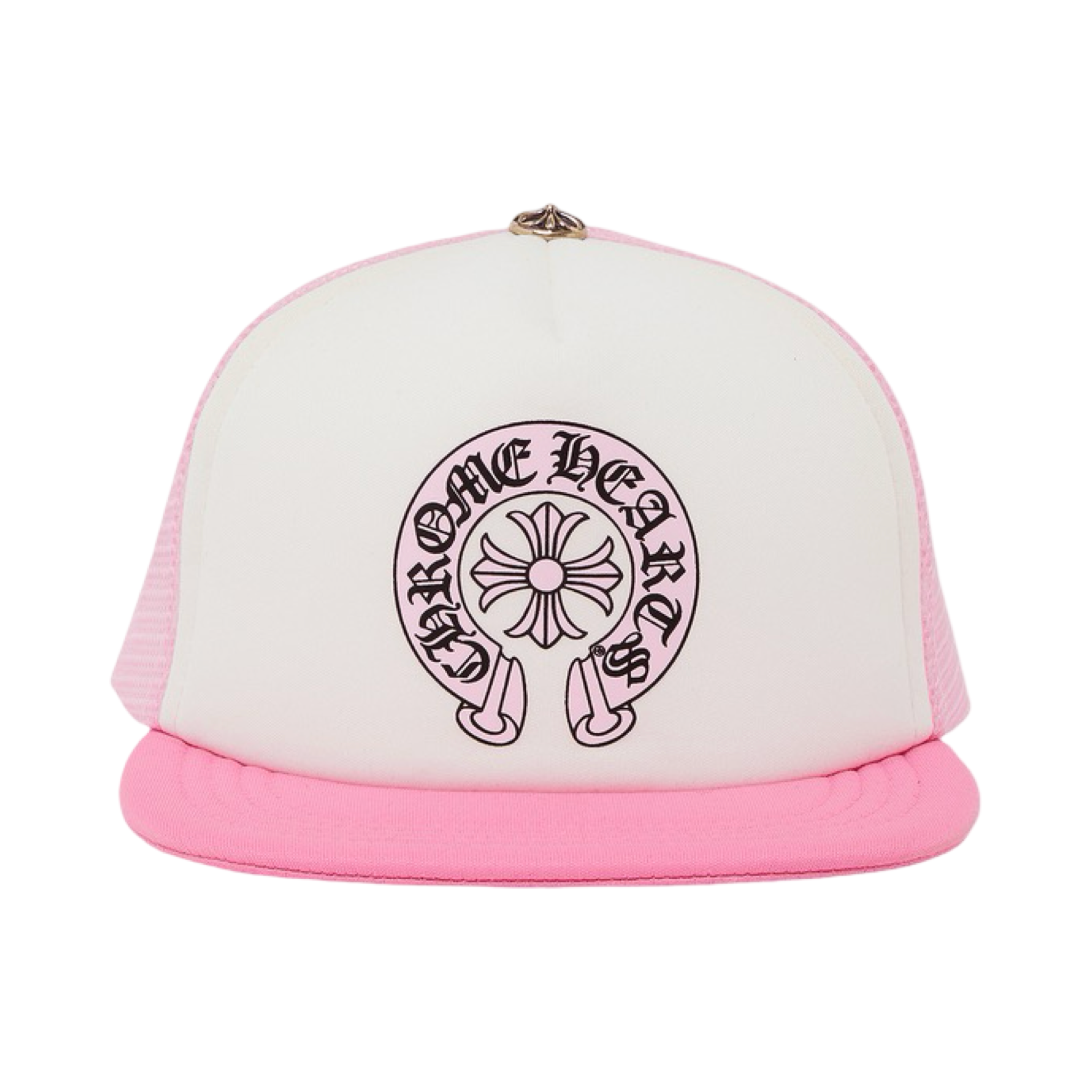 Chrome Hearts Horseshoe Trucker Hat Pink/White