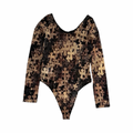 Chrome Hearts Cross Printed Mesh Long Sleeve Bodysuit