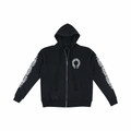 Chrome Hearts Floral Horseshoe Zip Up Black