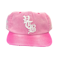 Vertabrae Logo Embroidered  Snapback Pink