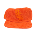 Vertabrae Logo Embroidered  Suede Snapback Red