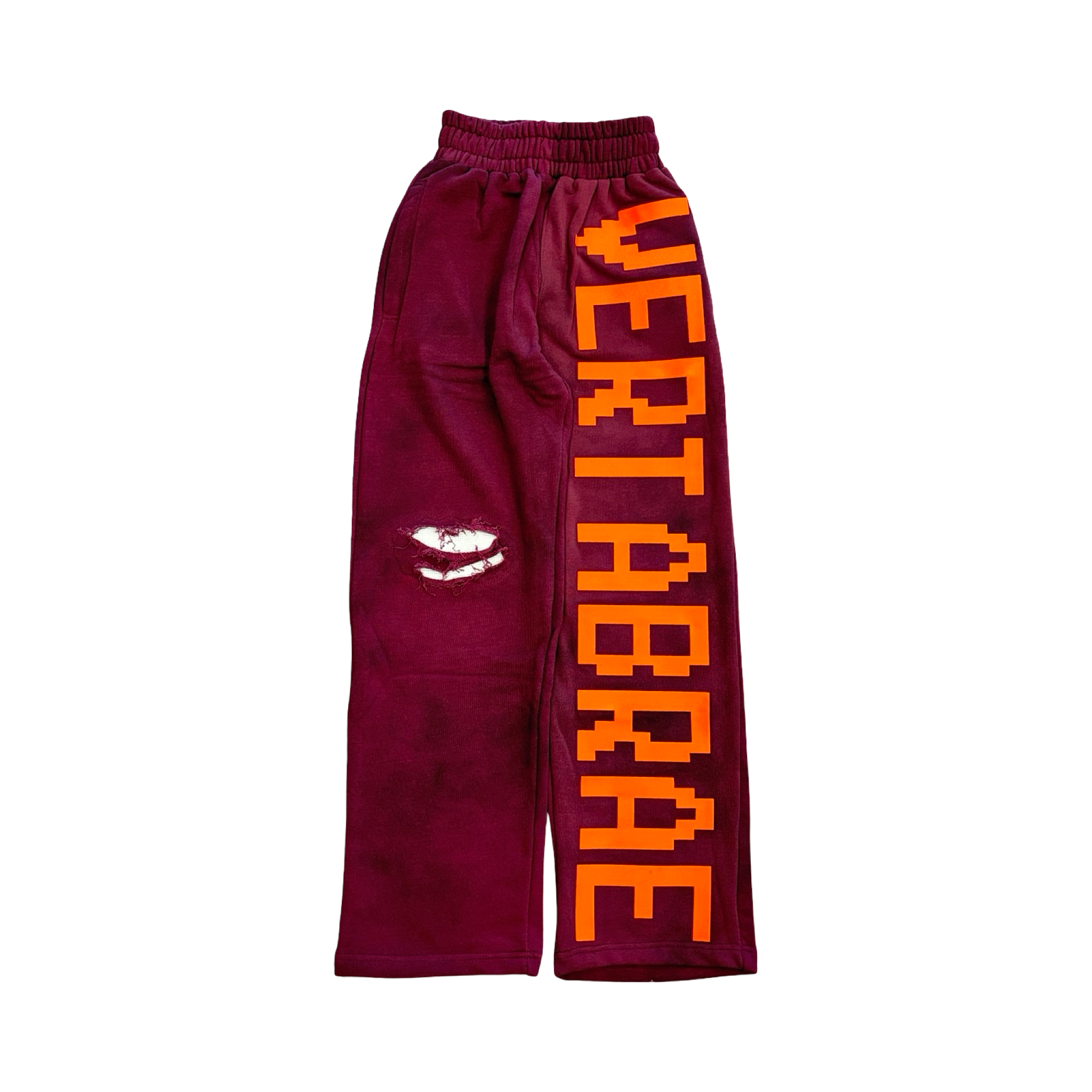Vertabrae Logo Burgundy Sweats
