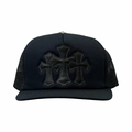 Chrome Hearts Black Triple Cross Trucker