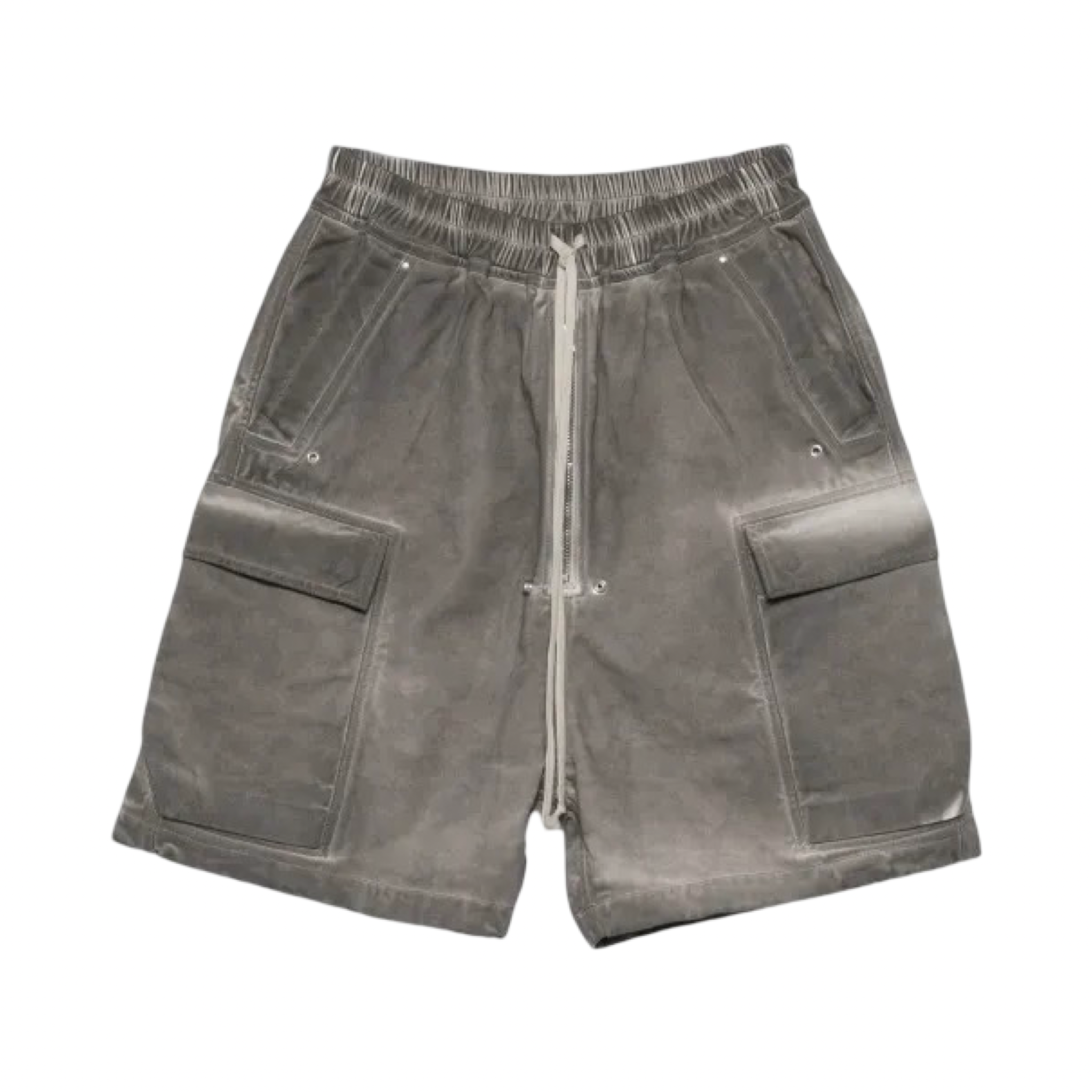 Rick Owens Cargobela Canvas Shorts Dust