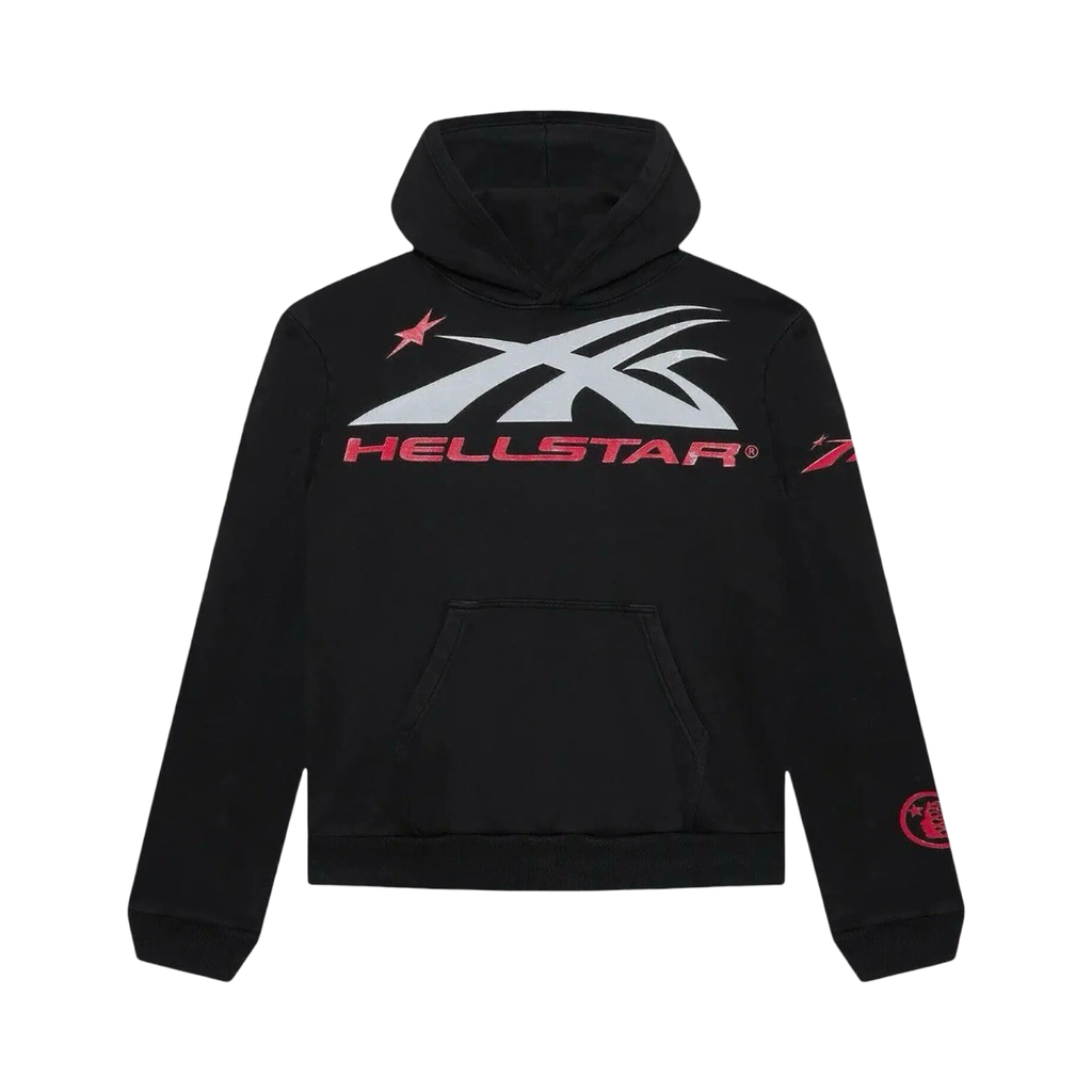 Hellstar Sport Logo Black/Red Hoodie