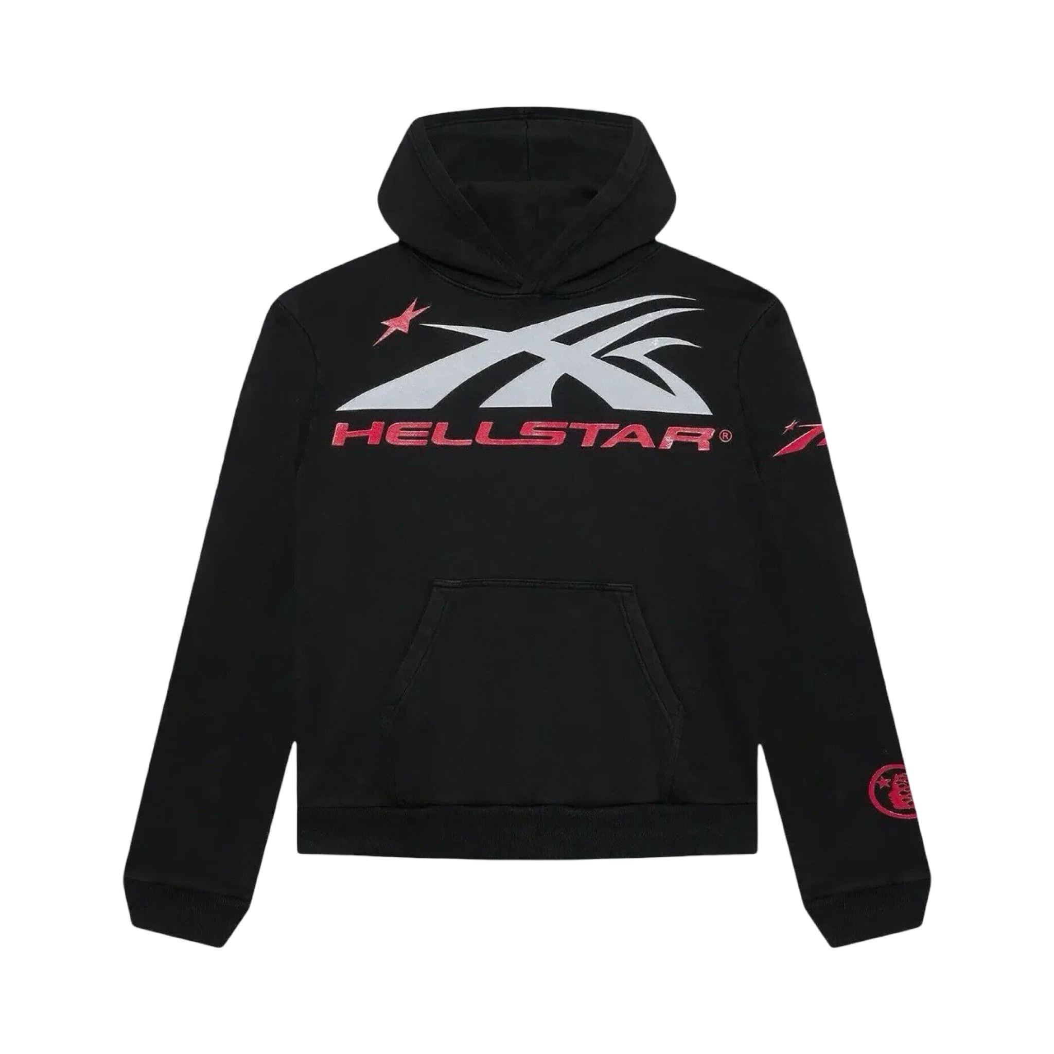 Hellstar Sport Logo Black/Red Hoodie