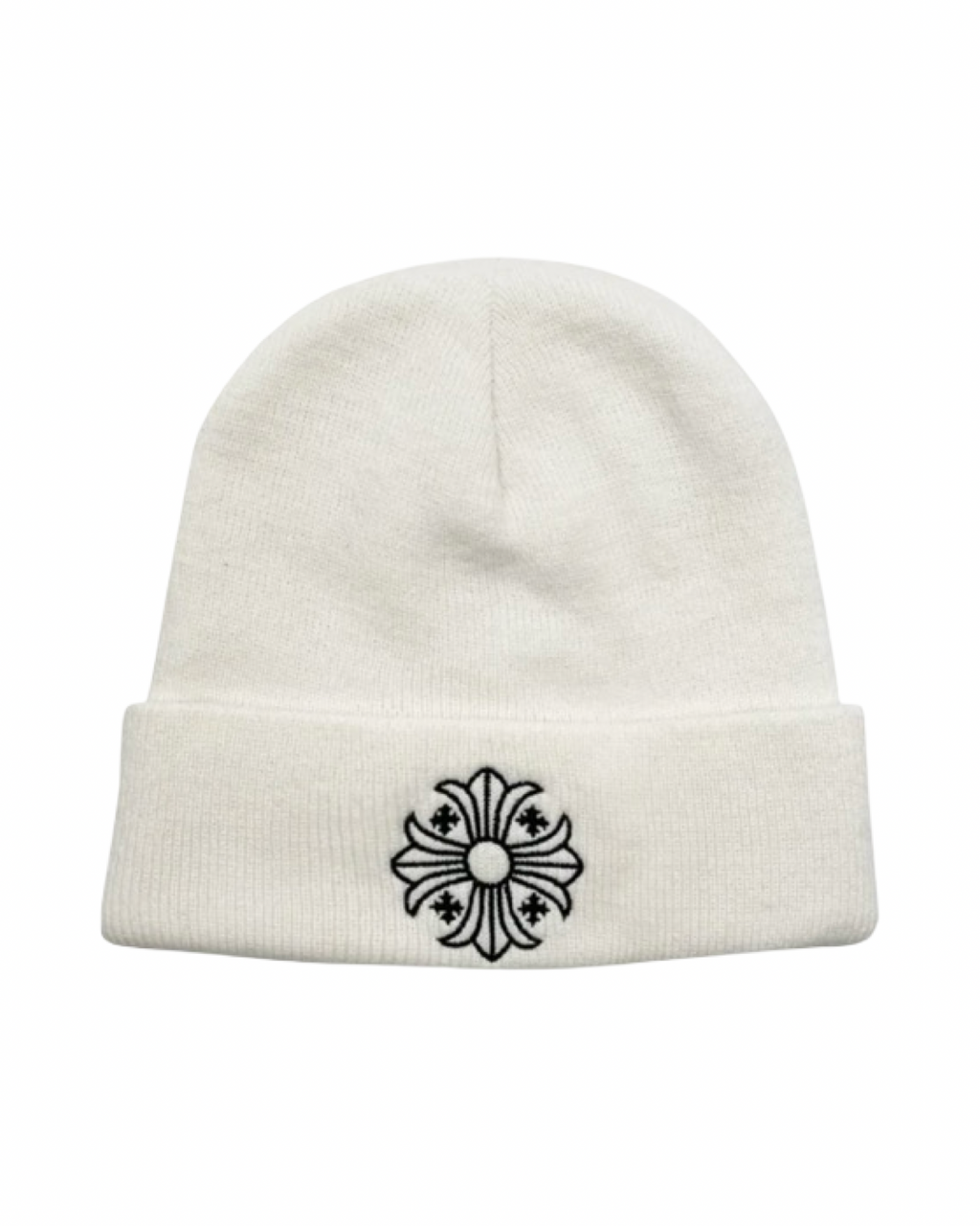 Chrome Hearts Plus Cross Beanie Cream