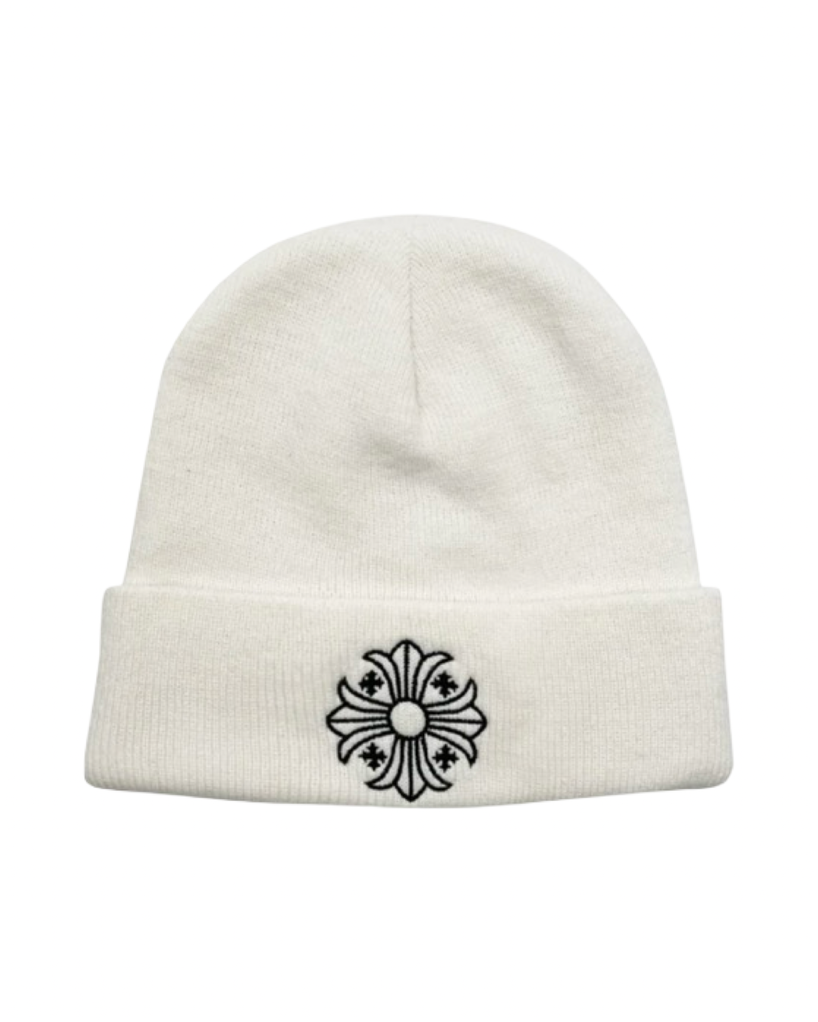 Chrome Hearts Plus Cross Beanie Cream