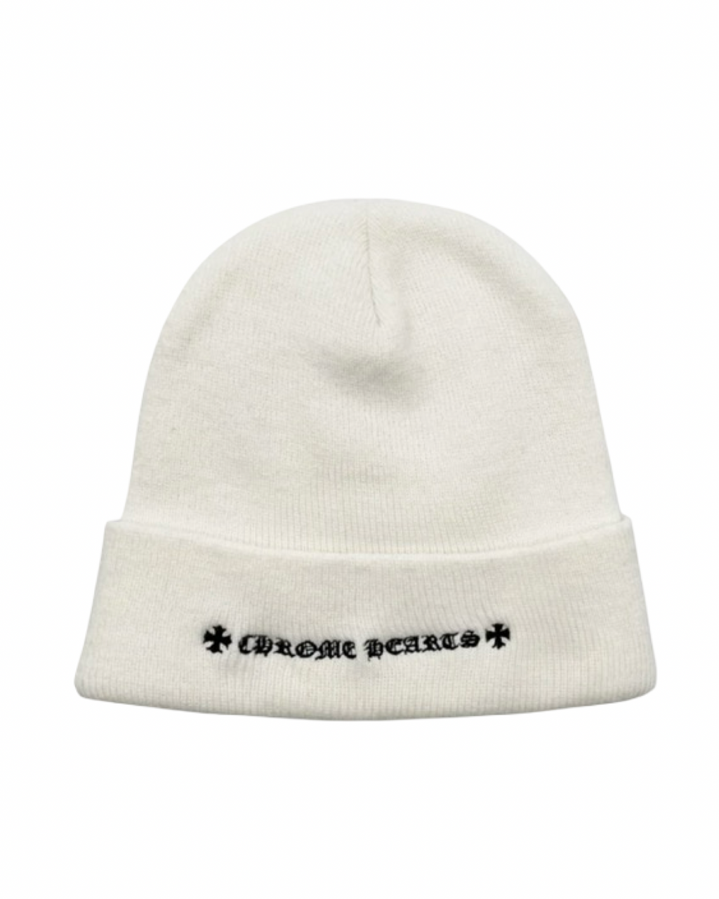 Chrome Hearts Plus Cross Beanie Cream
