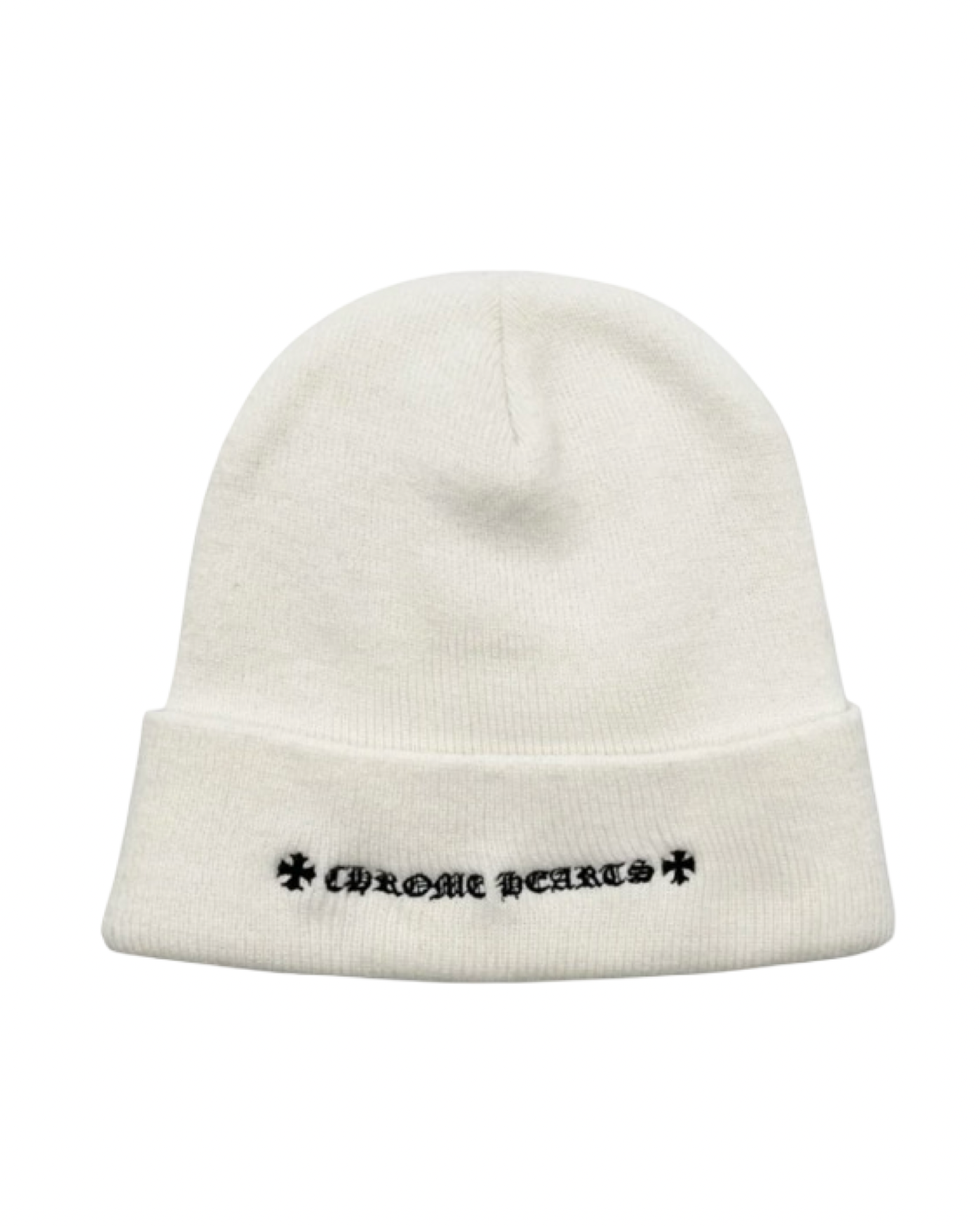 Chrome Hearts Plus Cross Beanie Cream