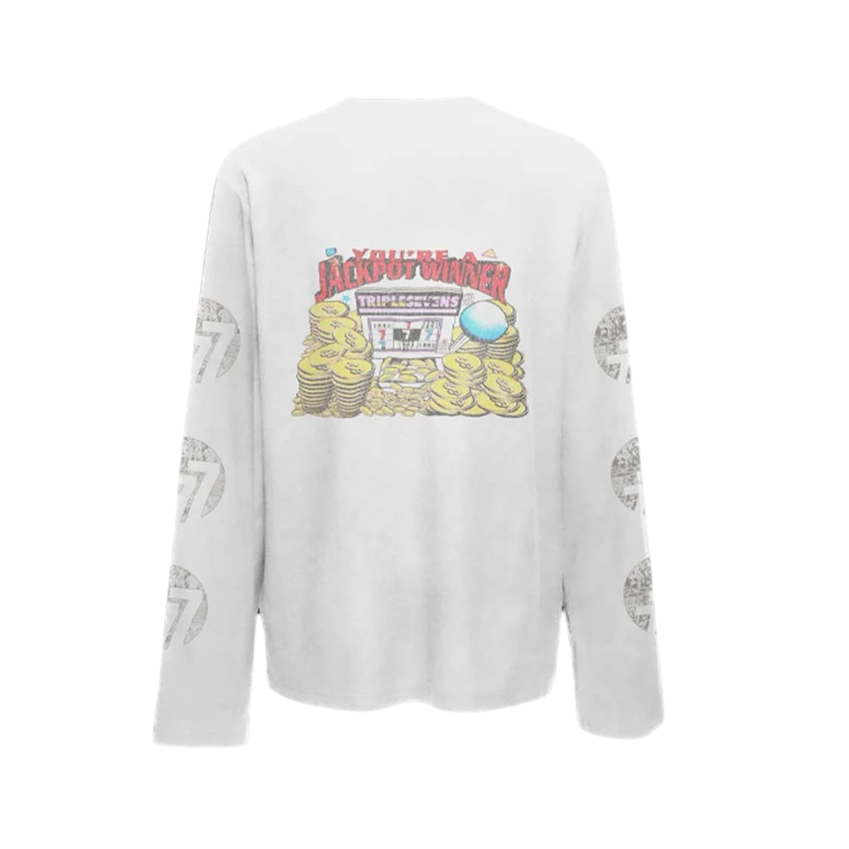 Triple Sevens Lucky Kiss Longsleeve White