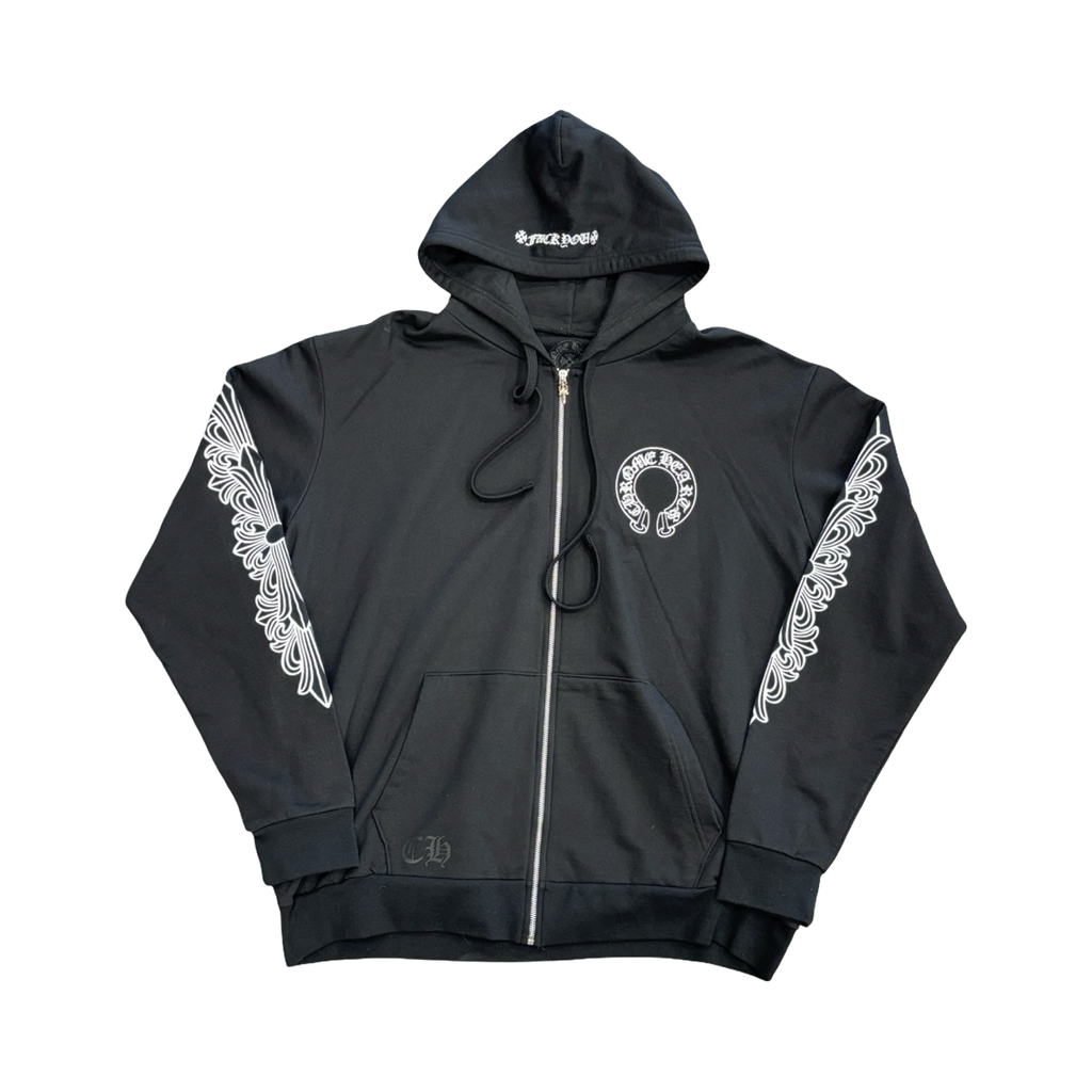 Chrome Hearts Floral Fuck You  Zip Up  Black