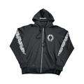 Chrome Hearts Floral Fuck You  Zip Up  Black
