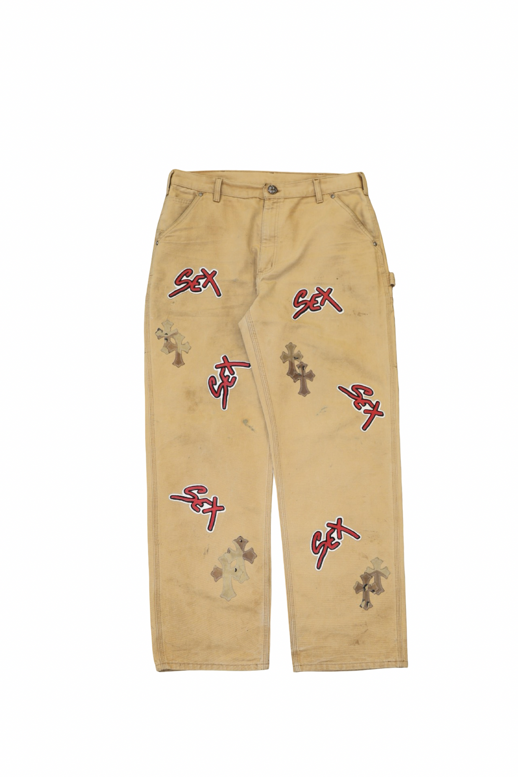 Chrome Hearts Carhartt Matty Boy Sex Records Camouflage Patch Light Wash