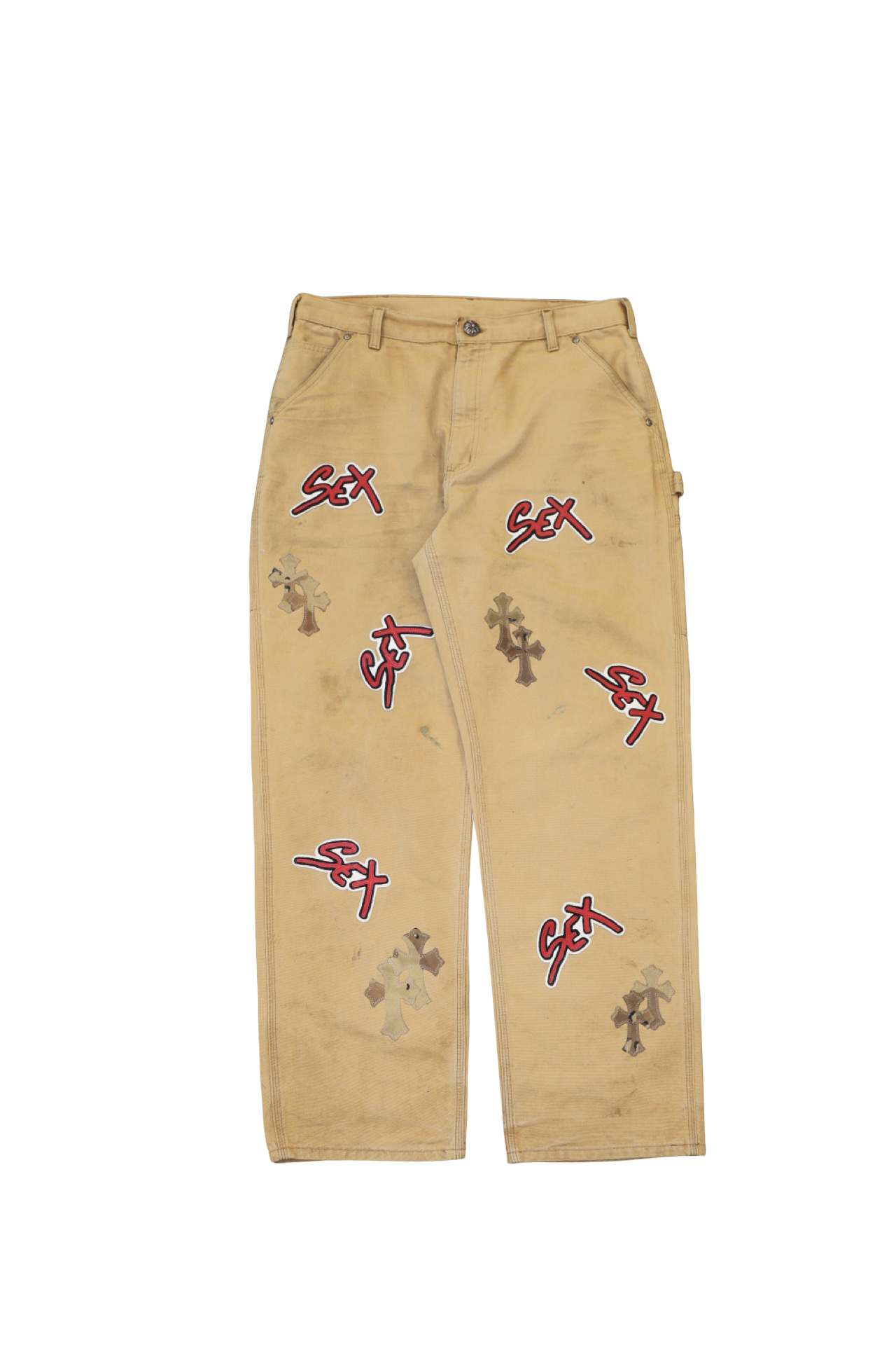 Chrome Hearts Carhartt Matty Boy Sex Records Camouflage Patch Light Wash