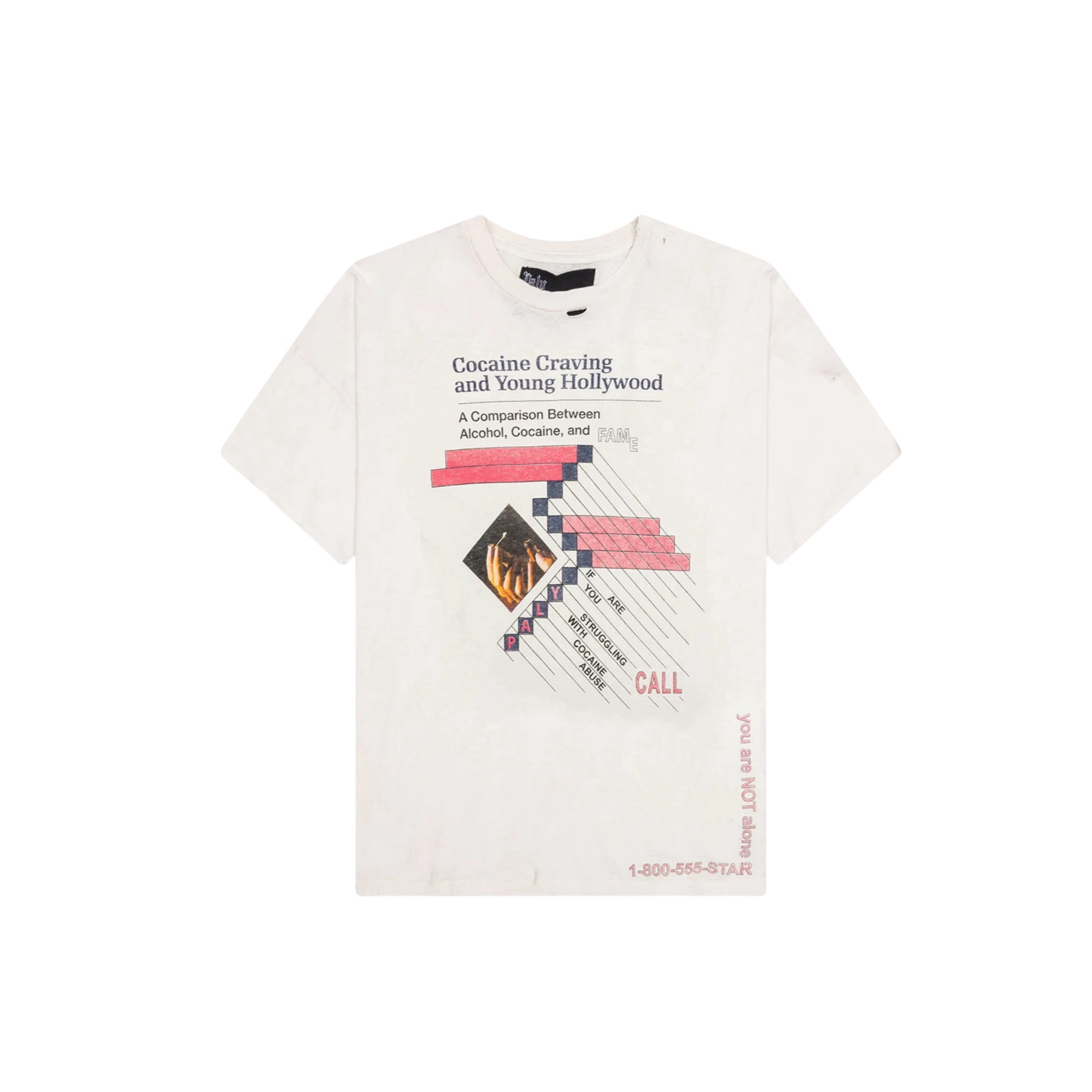 Paly Hollywood Cravings Vintage Tee White