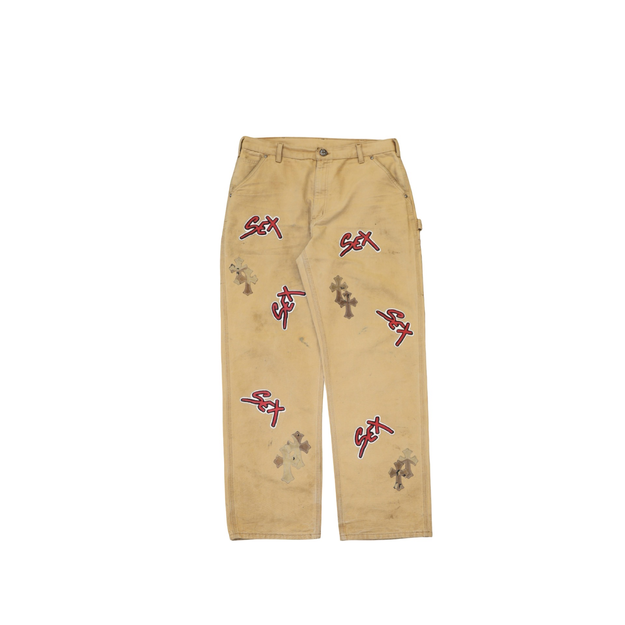 Chrome Hearts Carhartt Matty Boy Sex Records Camouflage Patch Light Wash