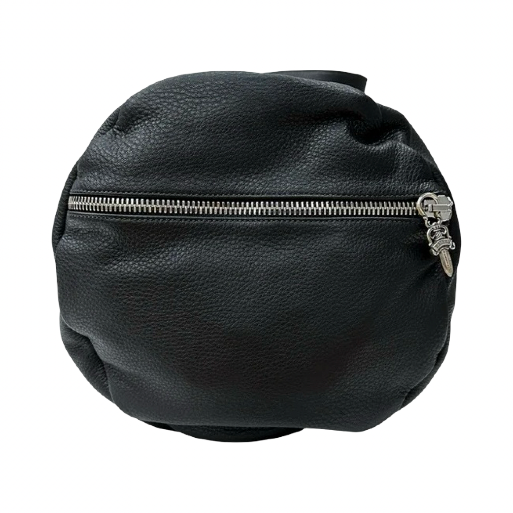 Chrome Hearts Silver Embellished Fleur Patch Leather Duffle