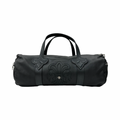 Chrome Hearts Silver Embellished Fleur Patch Leather Duffle
