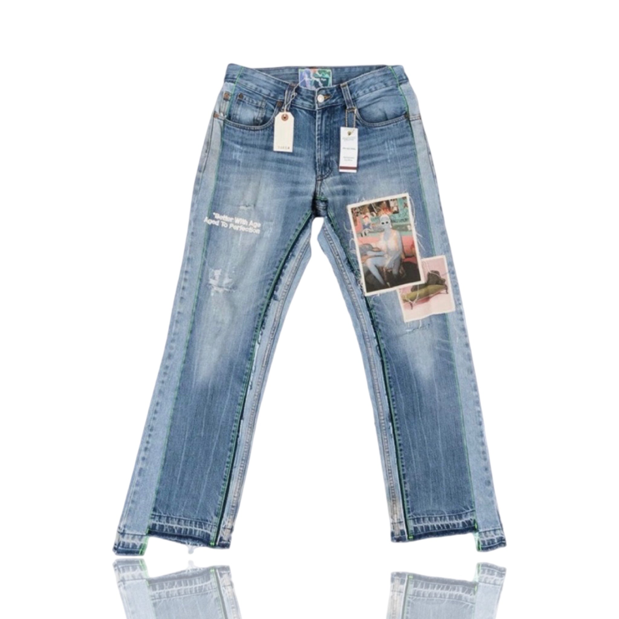 *Better With Age Baggy Jawn Denim Pants Blue