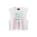 Happy Memories Don't Die Vegas Cut Off Tee White