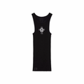 Chrome Hearts Hairy Cross Ribbed Tank Black