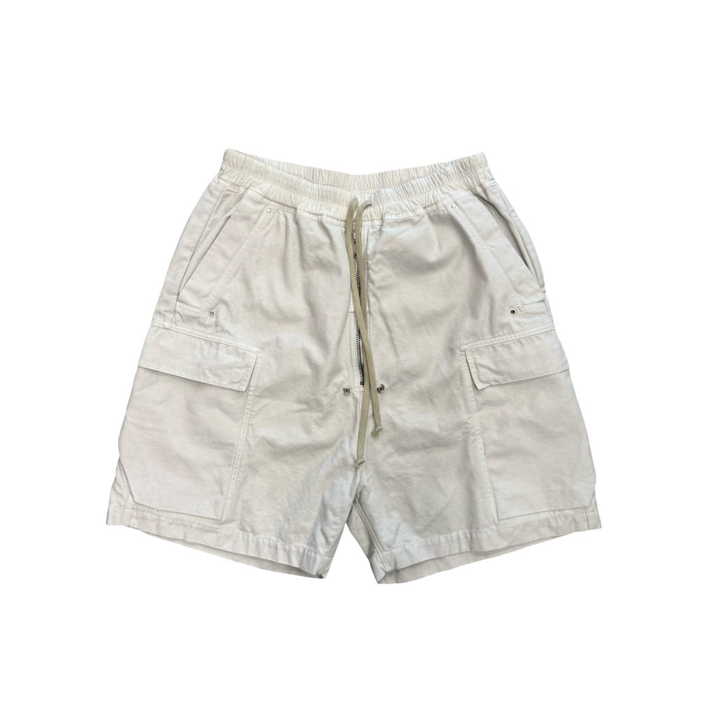Rick Owens DRKSHDW Cargobela Shorts Canvas Milk