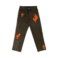 Chrome Hearts Orange Patch Brown Carpenter Pants