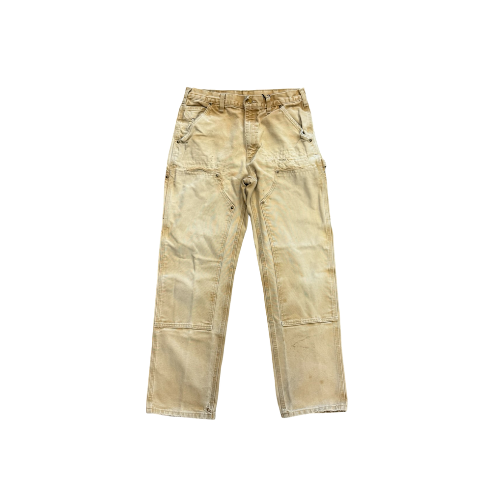Carhartt Vintage Repaired  Double Knee Tan Pants