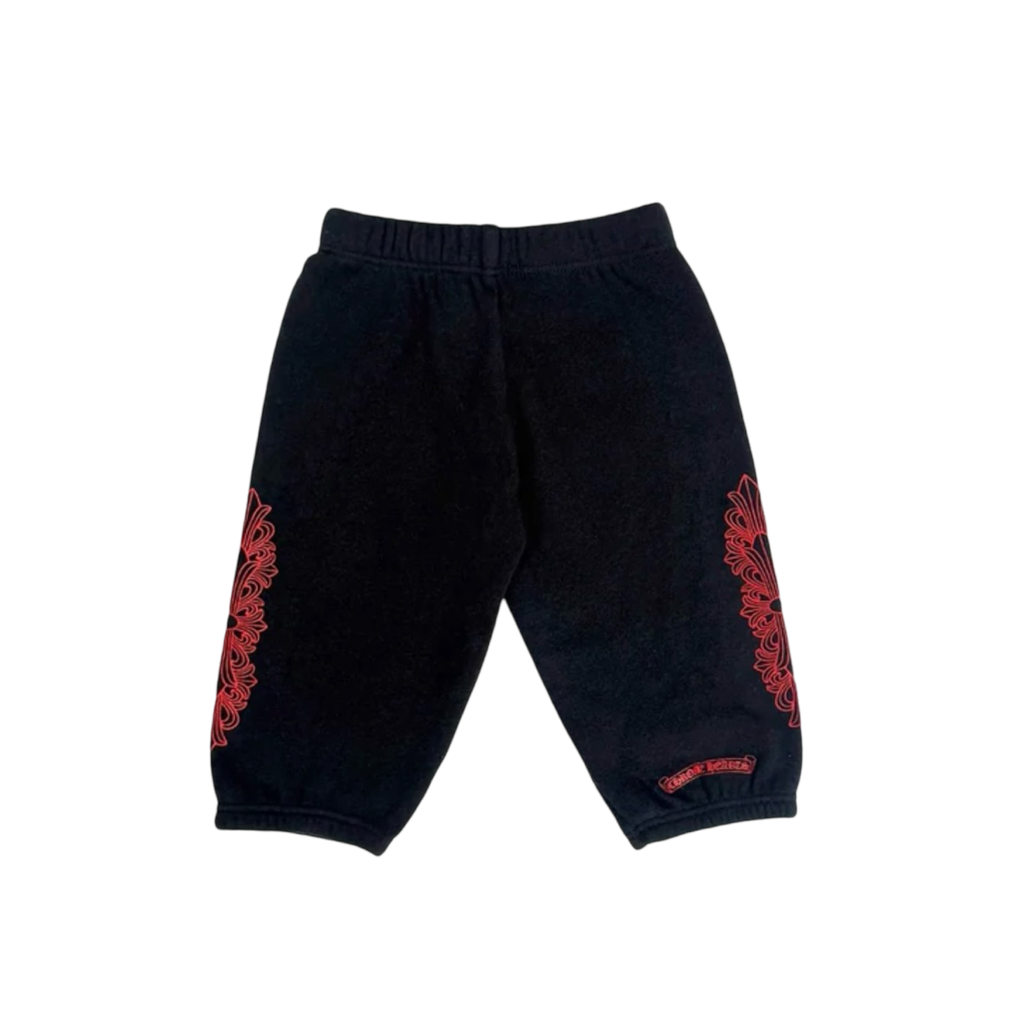 Chrome Hearts Toddler Red Horseshoe Logo Sweatpants