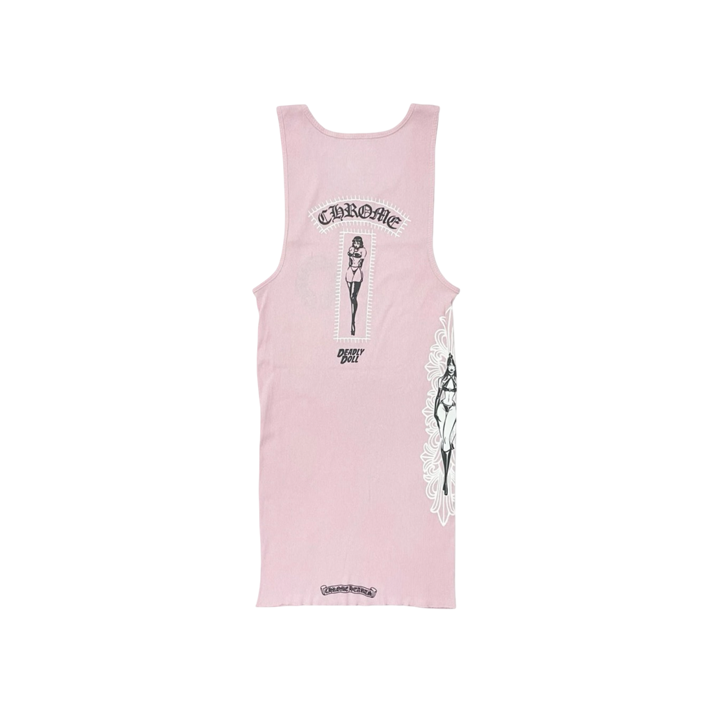 Chrome Hearts Art Basel Deadly Doll Tank Pink