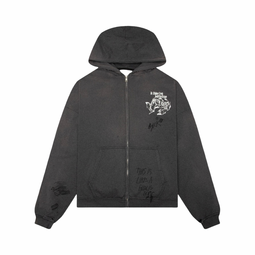 Paly Hollywood Carrying The Message Zip Up Hoodie