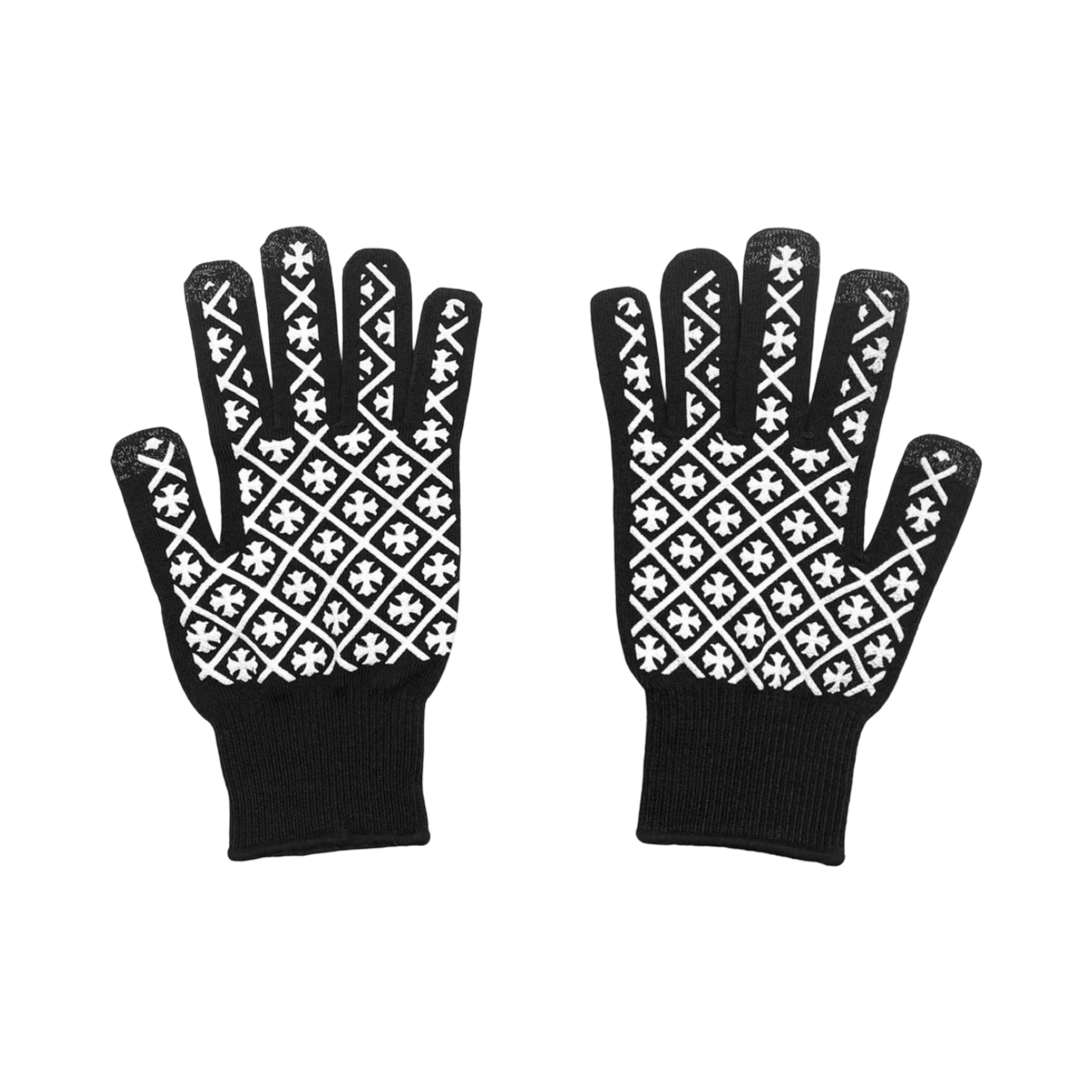 Chrome Hearts Black Worker Gloves