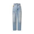 Louis Vuitton Icons Double Knee Washed Indigo Jeans