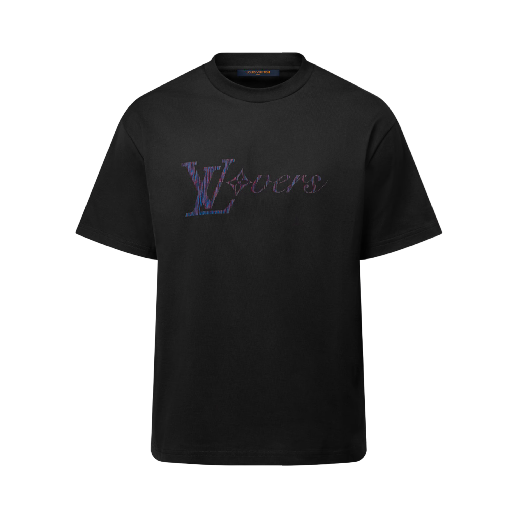Louis Vuitton Iridescent LV Logo Tee Black