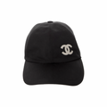 Chanel CC Logo  Baseball Cap Black