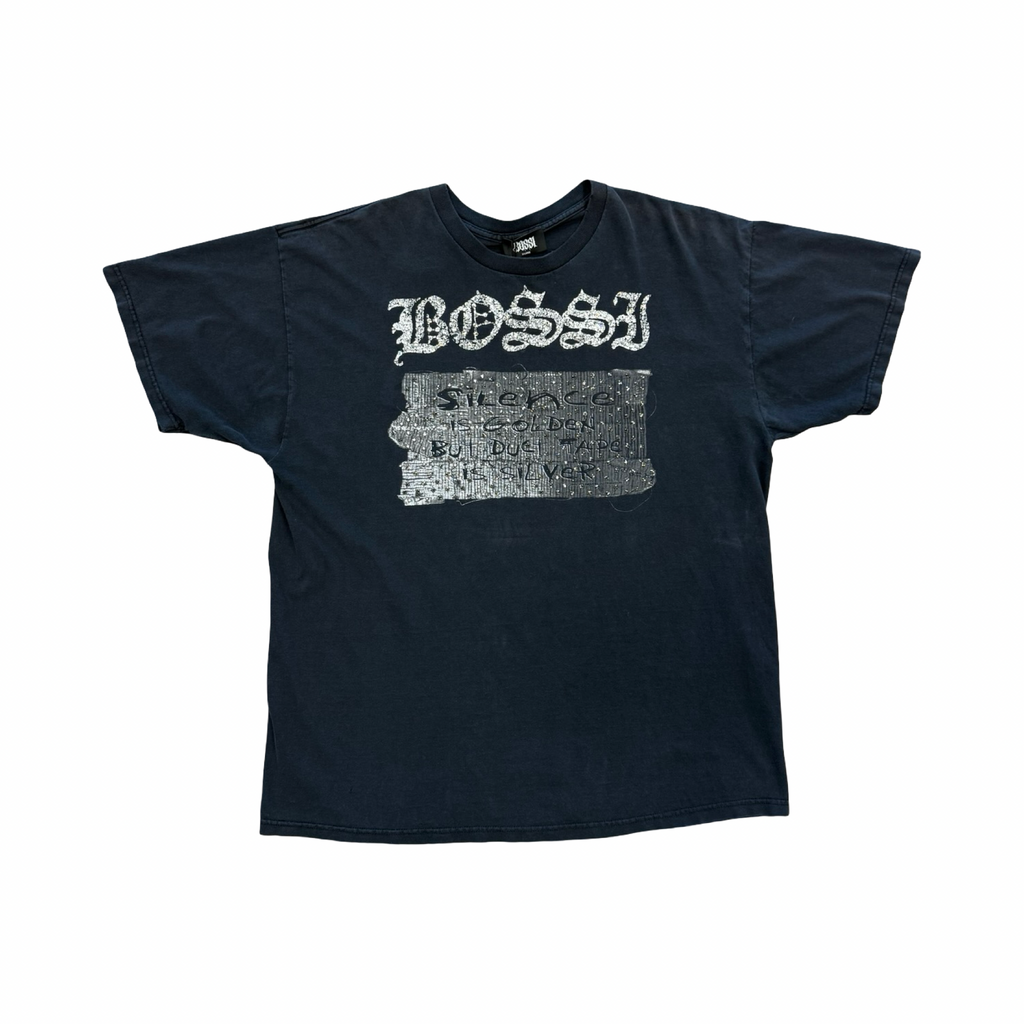 BOSSI Vintage Silence is Golden Tee Black