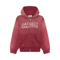 Satoshi Nakamoto Luke Fleeced Zip Up Red