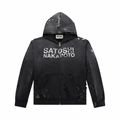 Satoshi Nakamoto Luke Fleeced Zip Up Black