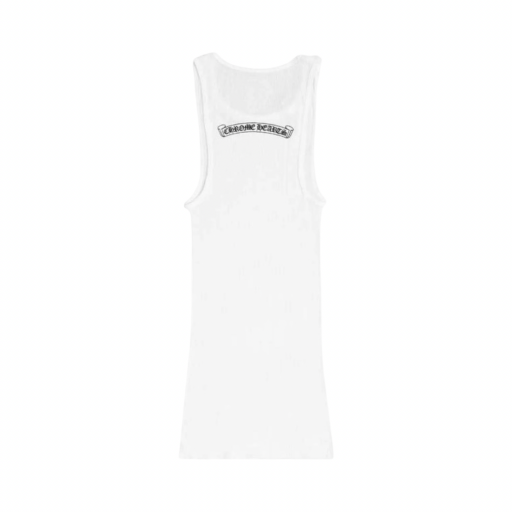Chrome Hearts Neck Logo Tank White/Black